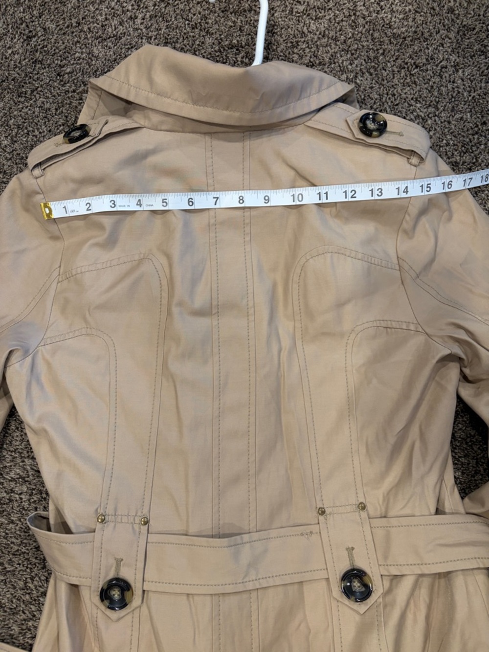 EUC Tan Trench Coat by Jones New York - Picture 10 of 10